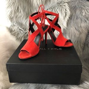 Worn twice Kendall + Kylie suede heels!